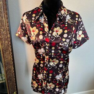 Vintage inspired pattern blouse
